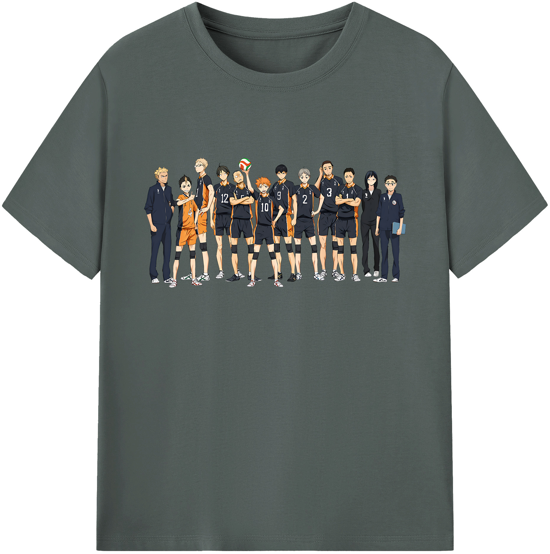 （画像用） ハイキュー!! Haikyu!! 綿100％ メンズ半袖Tシャツ｜肌触りやわらか＆通気性